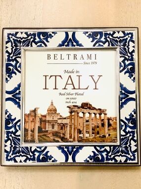 Beltrami Italian Tile Print Picture Frame